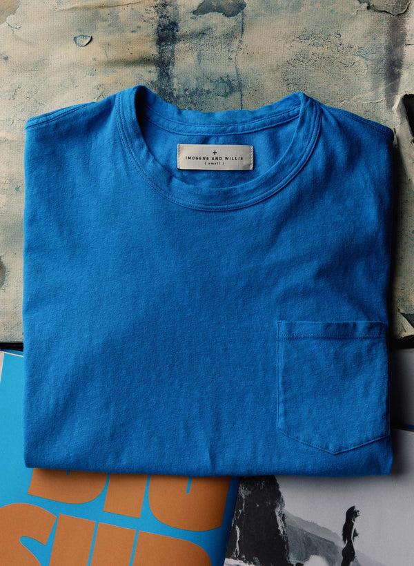 Imogene Willie Cerulean Knit Pocket Tee