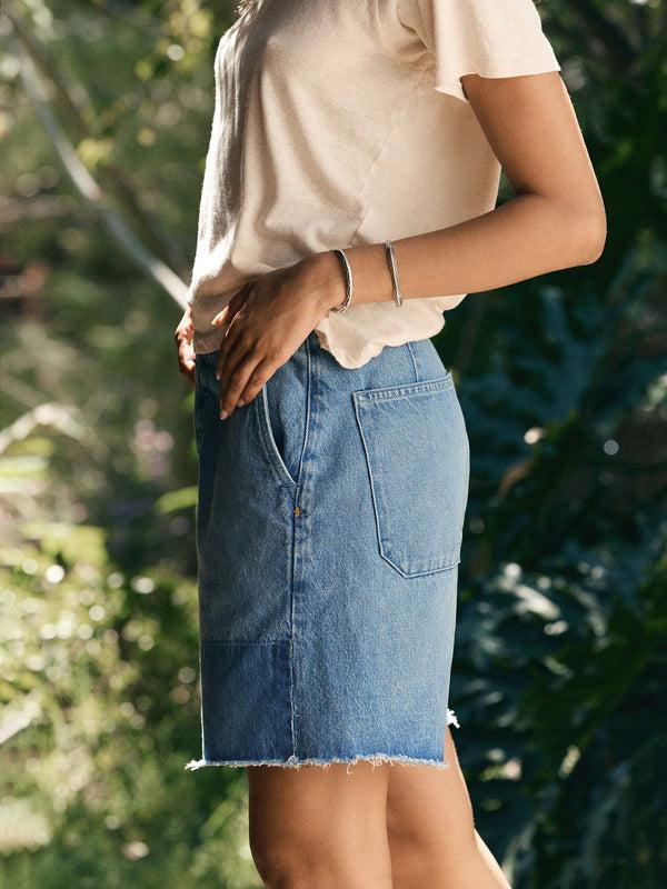 Imogene Willie Clarke Washed Denim Cutoff Short
