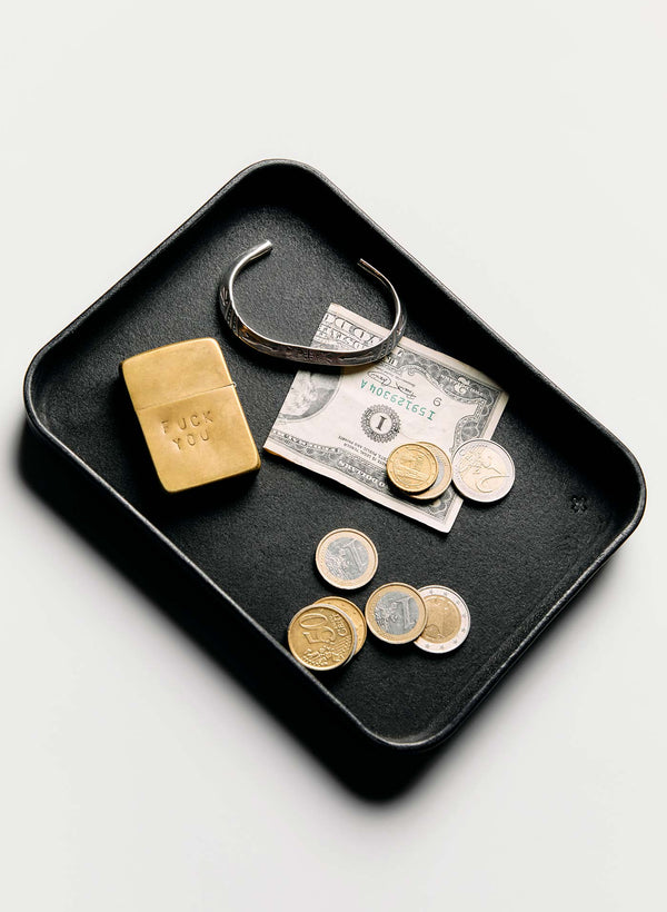 Imogene Willie Emil Erwin Black Leather Tray