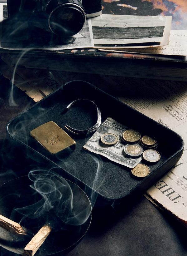 imogene willie emil erwin black leather tray