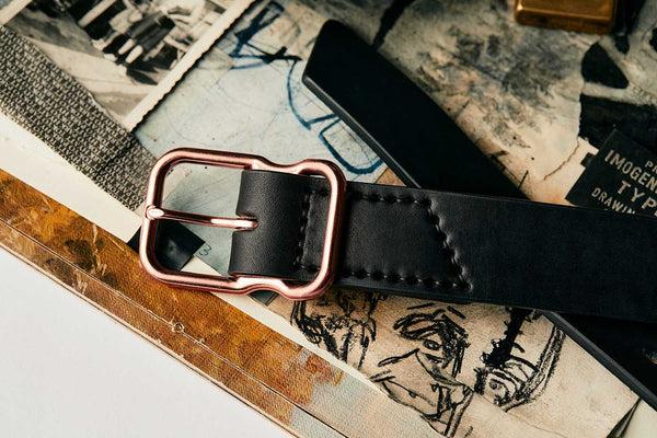 Imogene Willie Emil Erwin Signature Belt Black