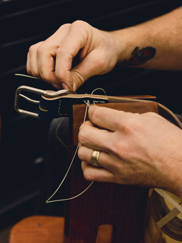 Imogene Willie Emil Erwin Signature Belt Slate