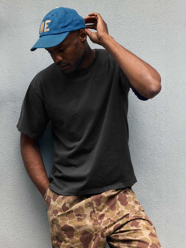 Imogene Willie Faded Black Knit Box Crew