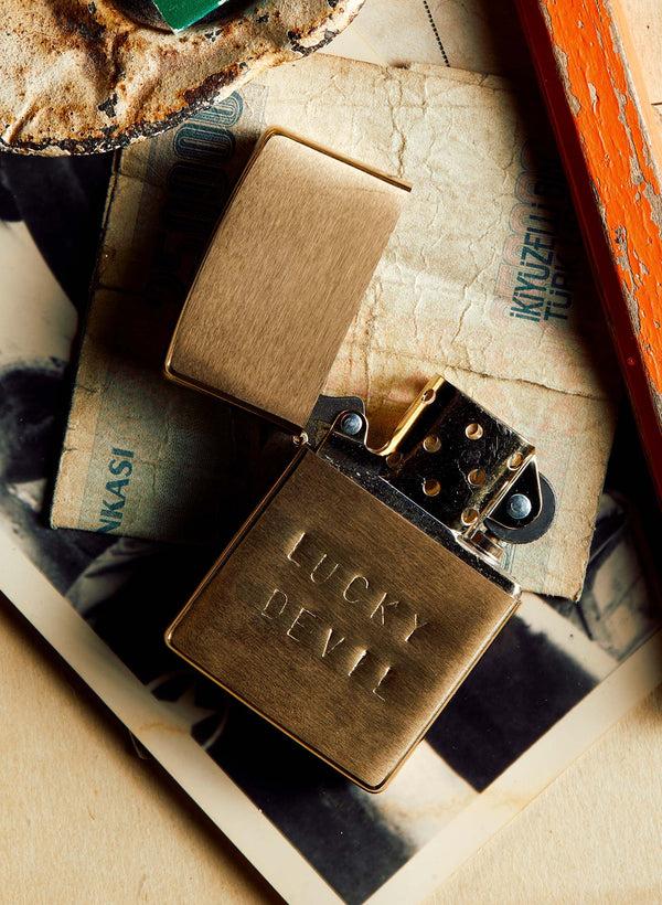 Imogene Willie Hand Stamped "lucky Devil" Zippo