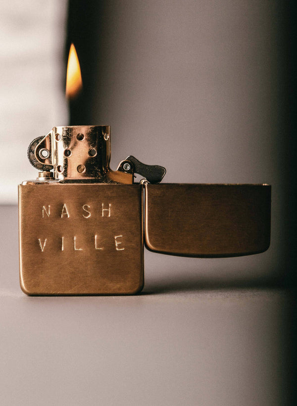 Imogene Willie Hand Stamped "nashville" Zippo