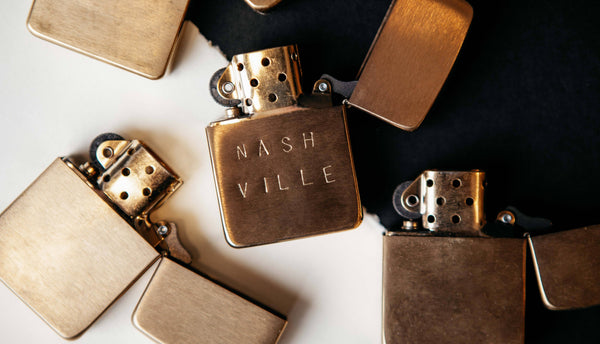 Imogene Willie Hand Stamped "nashville" Zippo