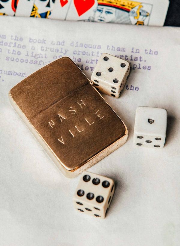 Imogene Willie Hand Stamped "nashville" Zippo