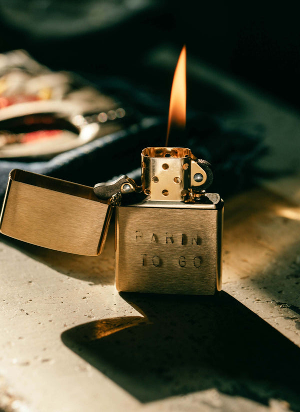Imogene Willie Hand Stamped "rarin' To Go" Zippo