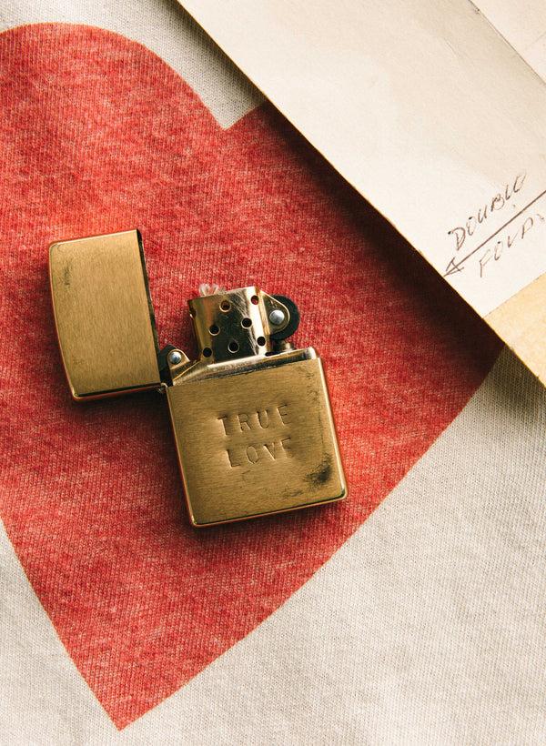imogene willie hand stamped "true love" zippo