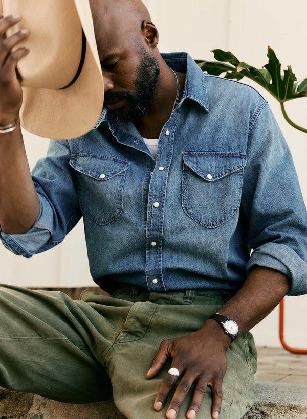 Imogene Willie Hayes Washed Pearl Snap