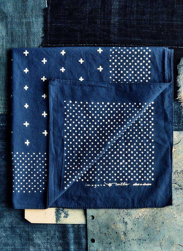 imogene willie i+w vintage blue bandana