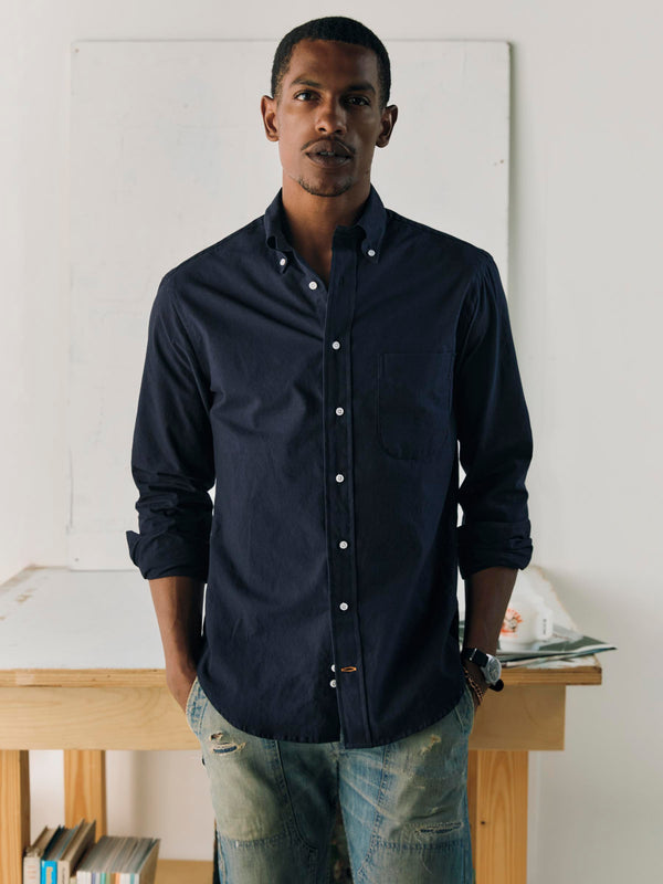 imogene willie i+w x Gitman Vintage navy oxford