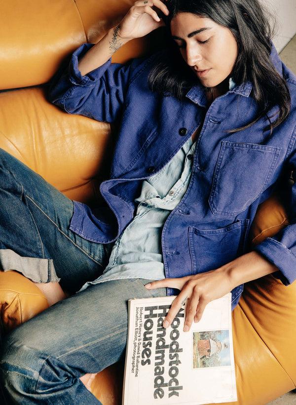 imogene willie jack jacket french blue