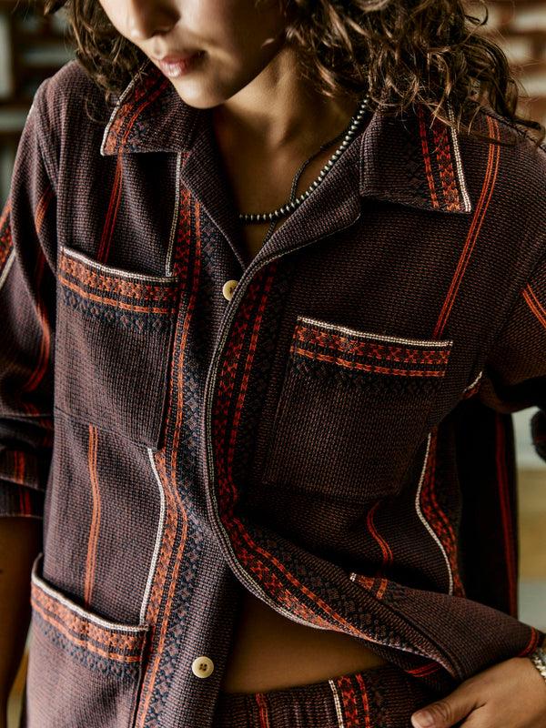 imogene willie lagos woven border jacket