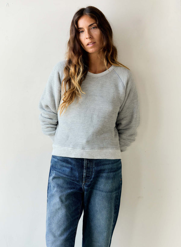 Imogene Willie Lana Raglan Sweatshirt In Heather