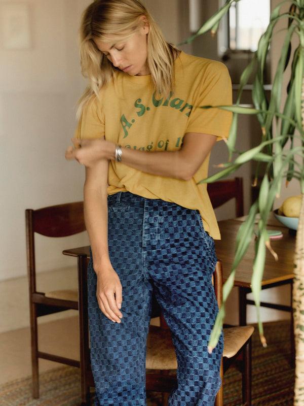 Imogene Willie Logan Washed Indigo Check