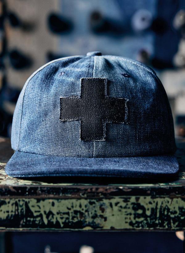 imogene willie love fades recycled denim "plus" cap