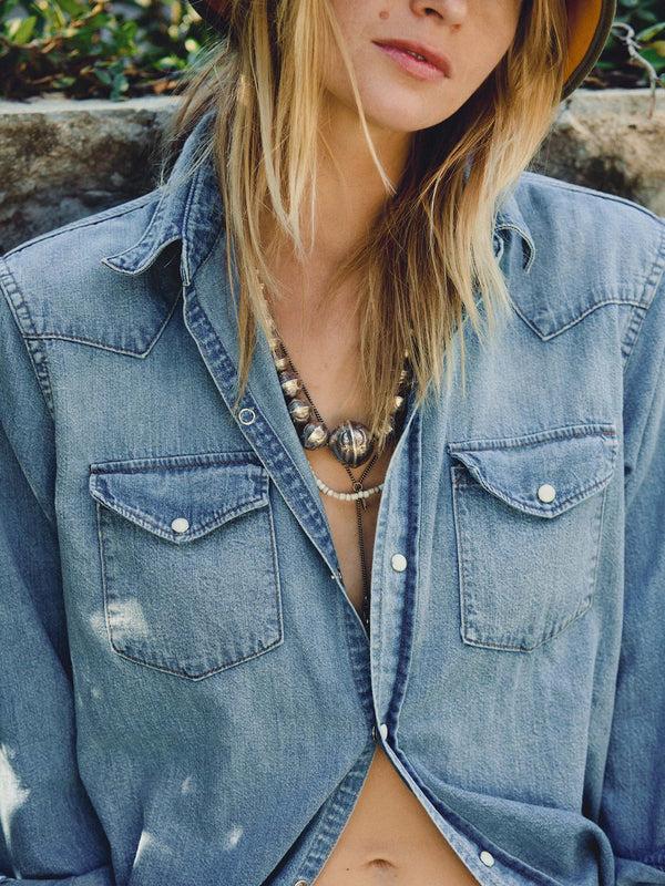 Imogene Willie Mcfly Washed Pearl Snap