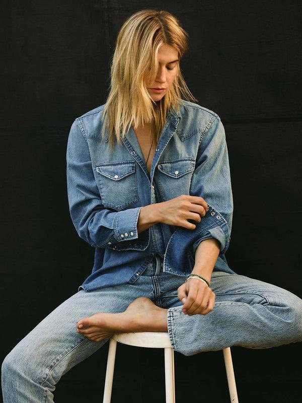 imogene willie mcfly washed pearl snap