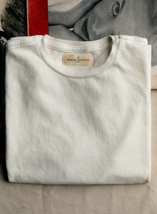 Imogene Willie Novel Knit White Crew