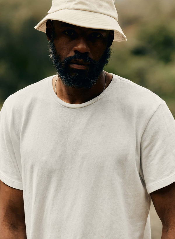 imogene willie novel knit white crew