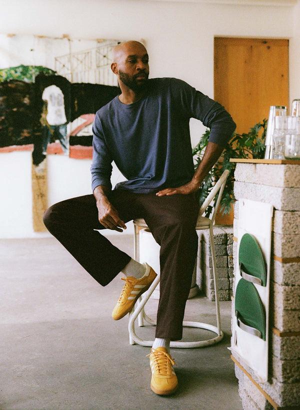 Imogene Willie Oceanside Relaxed Pant In Brown