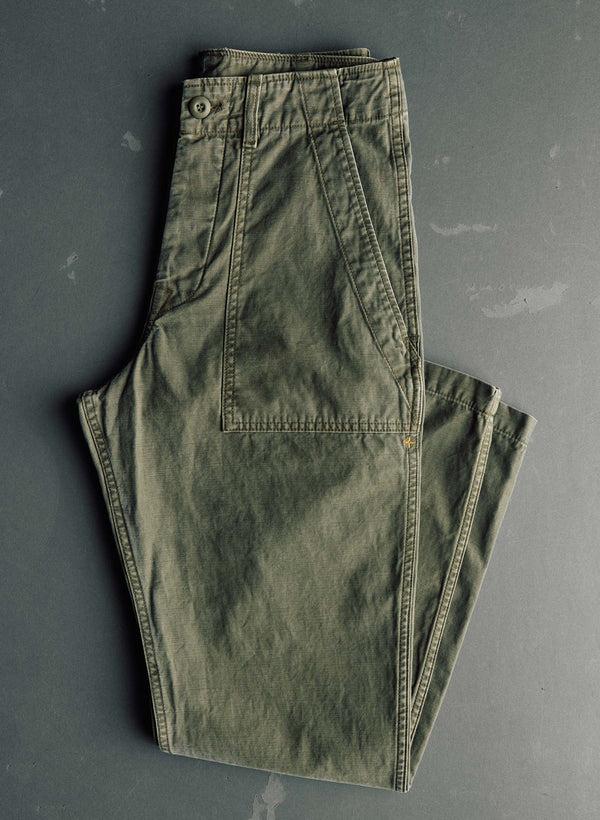 Imogene Willie Oliver Military Trouser In Olive