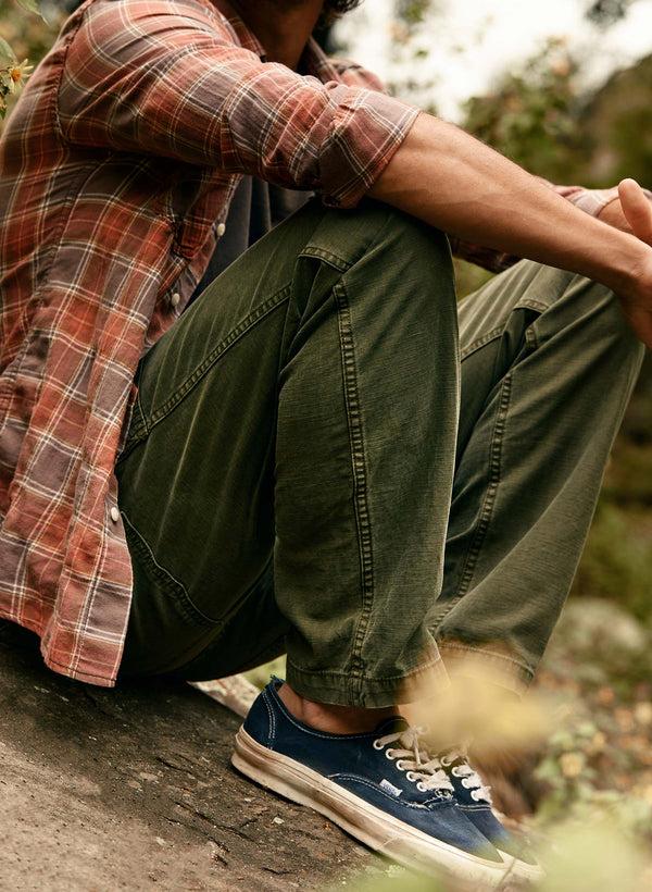 Imogene Willie Oliver Military Trouser In Olive