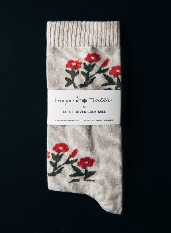 Imogene Willie Rosebud Sock In Natural
