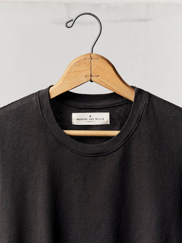 Imogene Willie The Baby Tee In Faded Black