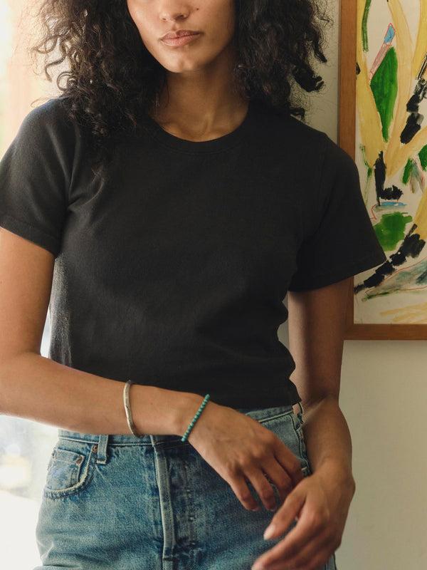 imogene willie the baby tee in faded black