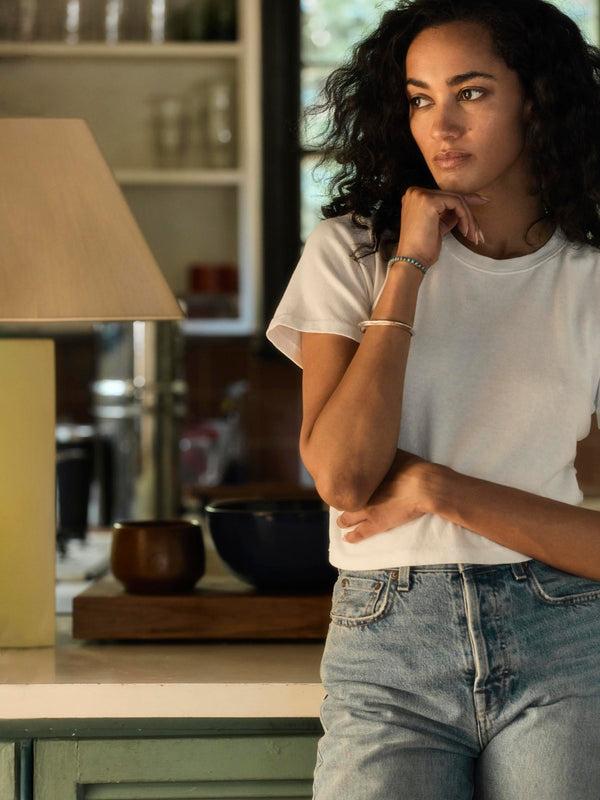 Imogene Willie The Baby Tee In White