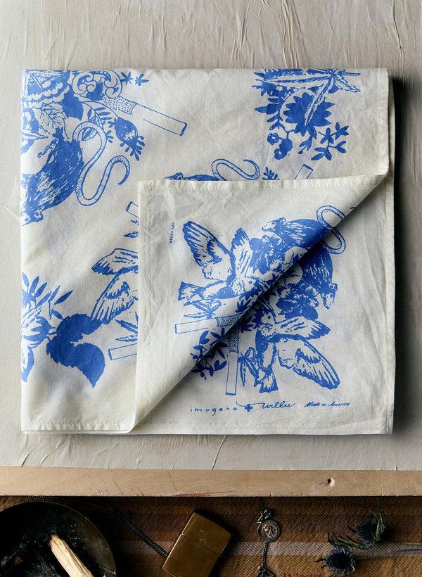 Imogene Willie The "blue Ceramic" Bandana