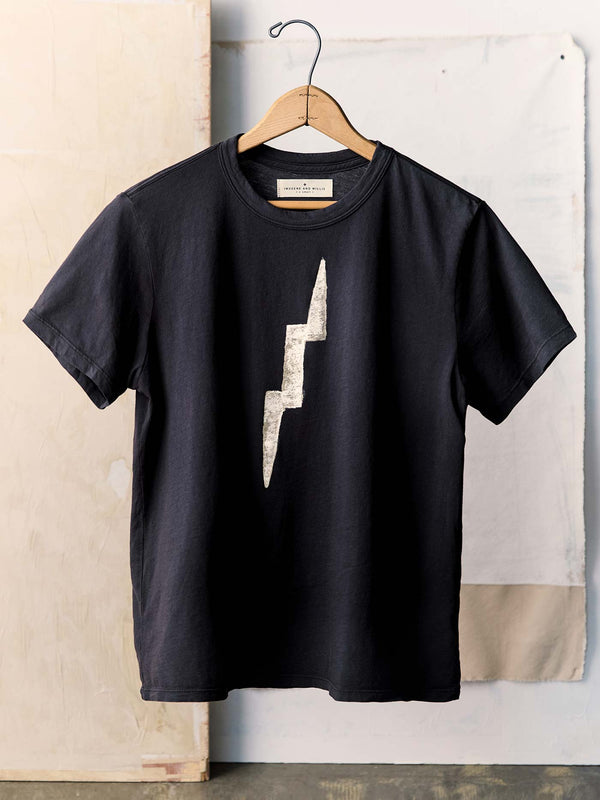 imogene willie the "bolt" tee in black