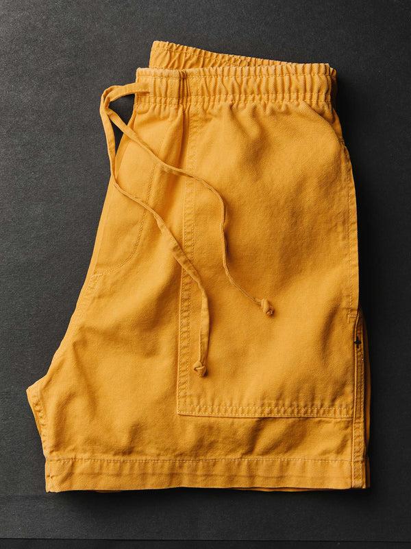 Imogene Willie The Canvas Lounge Short In Marigold