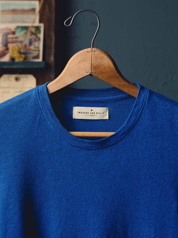 Imogene Willie The Cotton Hemp Tee In Blue