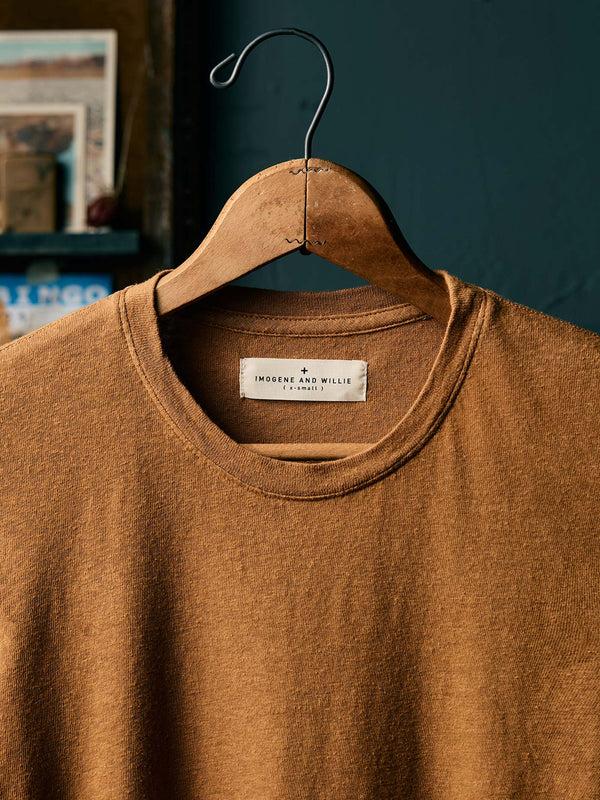 Imogene Willie The Cotton Hemp Tee In Field Brown