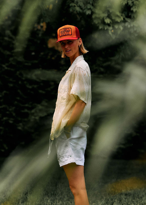 Imogene Willie The "denim Etc" Trucker In Orange