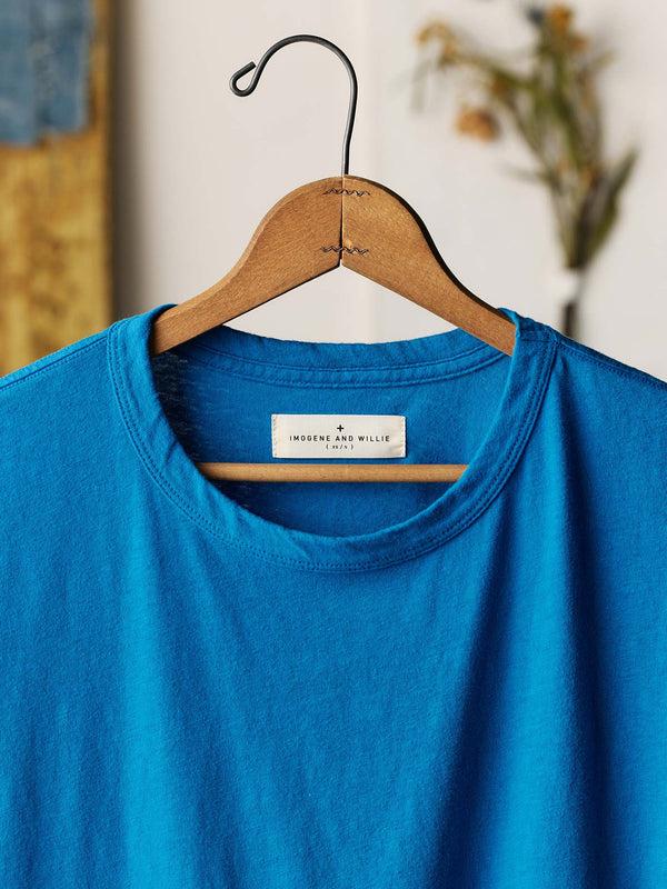 Imogene Willie The Drop Tee In Cerulean