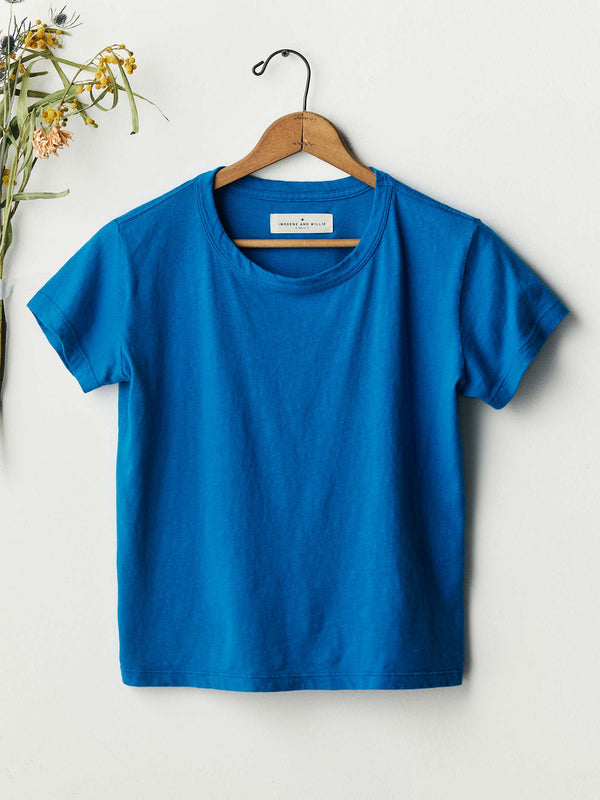 Imogene Willie The Drop Tee In Cerulean