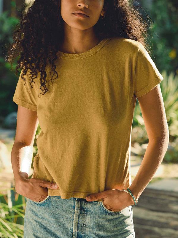 imogene willie the drop tee in desert green