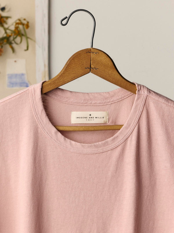 Imogene Willie The Drop Tee In Dusty Pink