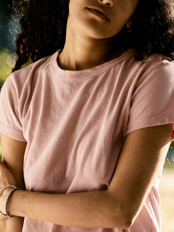 Imogene Willie The Drop Tee In Dusty Pink