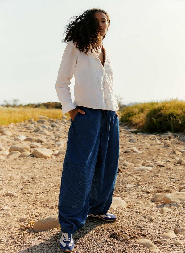 Imogene Willie The Flight Pant In Sashiko Indigo