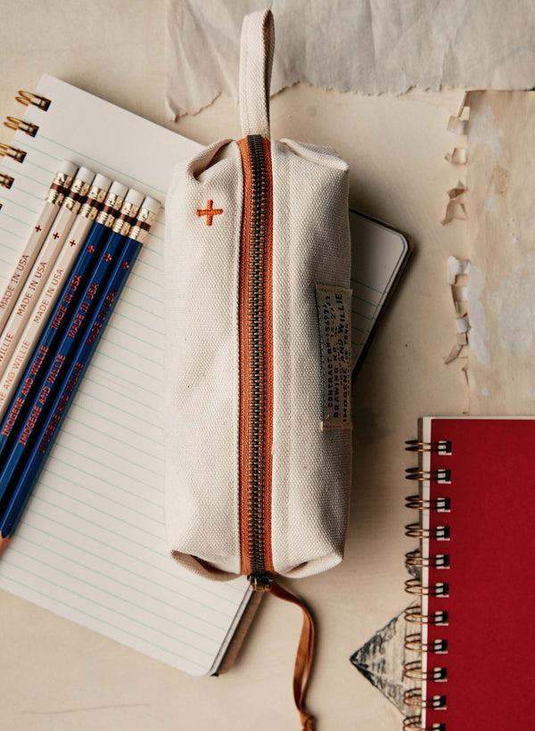 Imogene Willie The I+w Pencil Bag In Natural