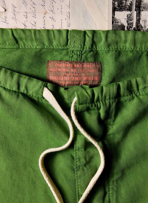 Imogene Willie The Lounge Pant In Fern Green