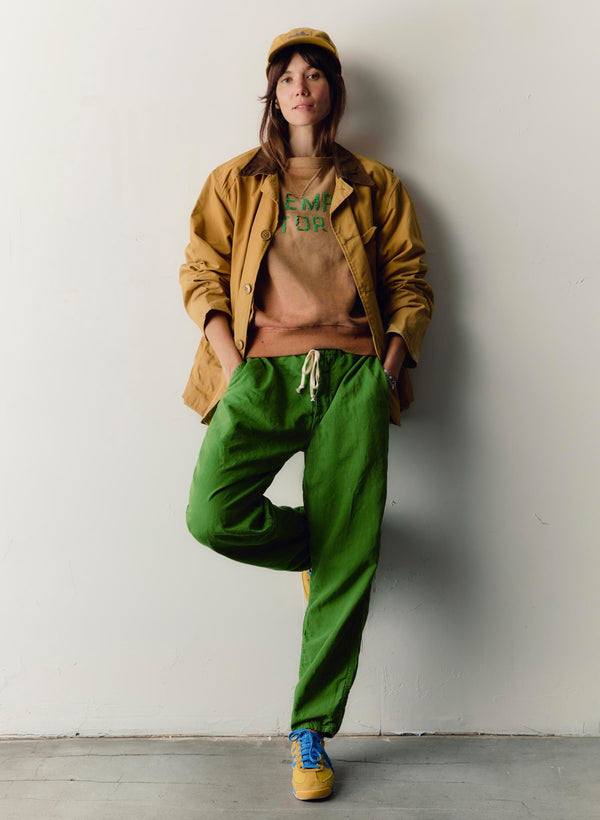 imogene willie the lounge pant in fern green