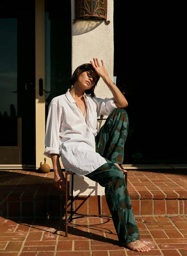 Imogene Willie The Lounge Pant In Painted Camo