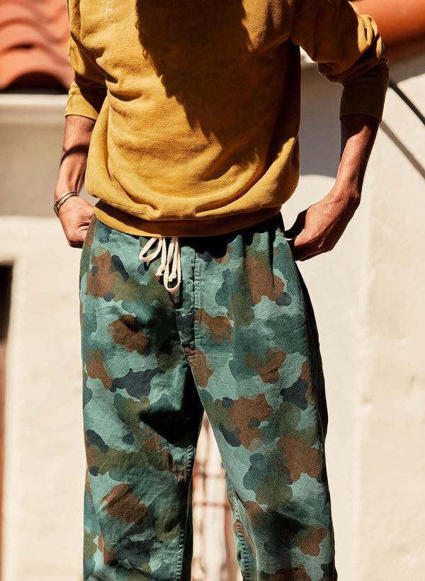 imogene willie the lounge pant in painted camo