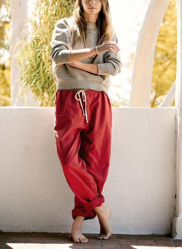 imogene willie the lounge pant in poppy